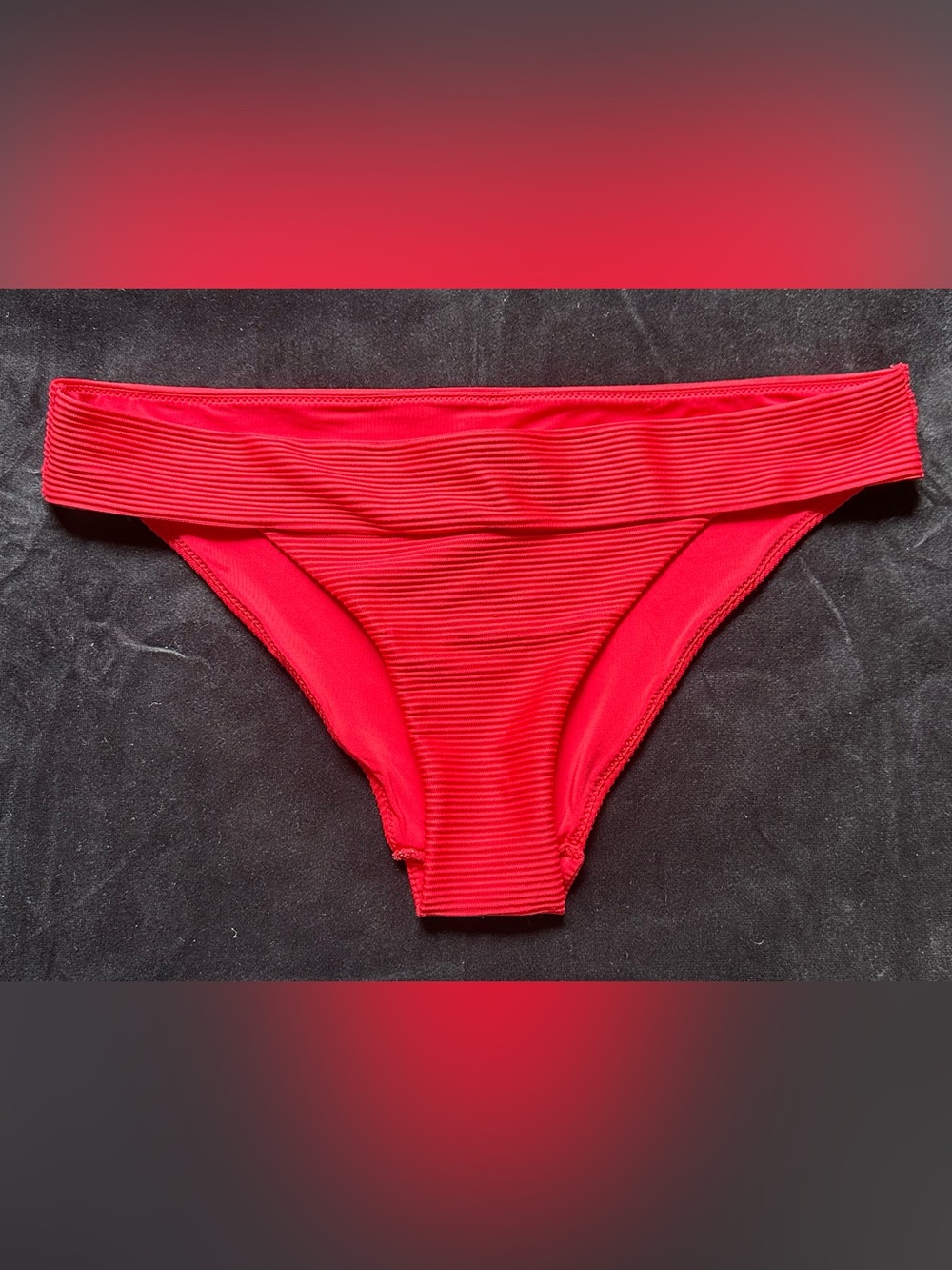 H&M Bikini Bottom Womens Size 10 Red Swim
